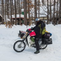 冬のバイクツーリングのお客さんは初めてです。