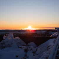 ジュエリーアイスの大津海岸で朝日を観て、大樹の龍月と晩成温泉へ!
